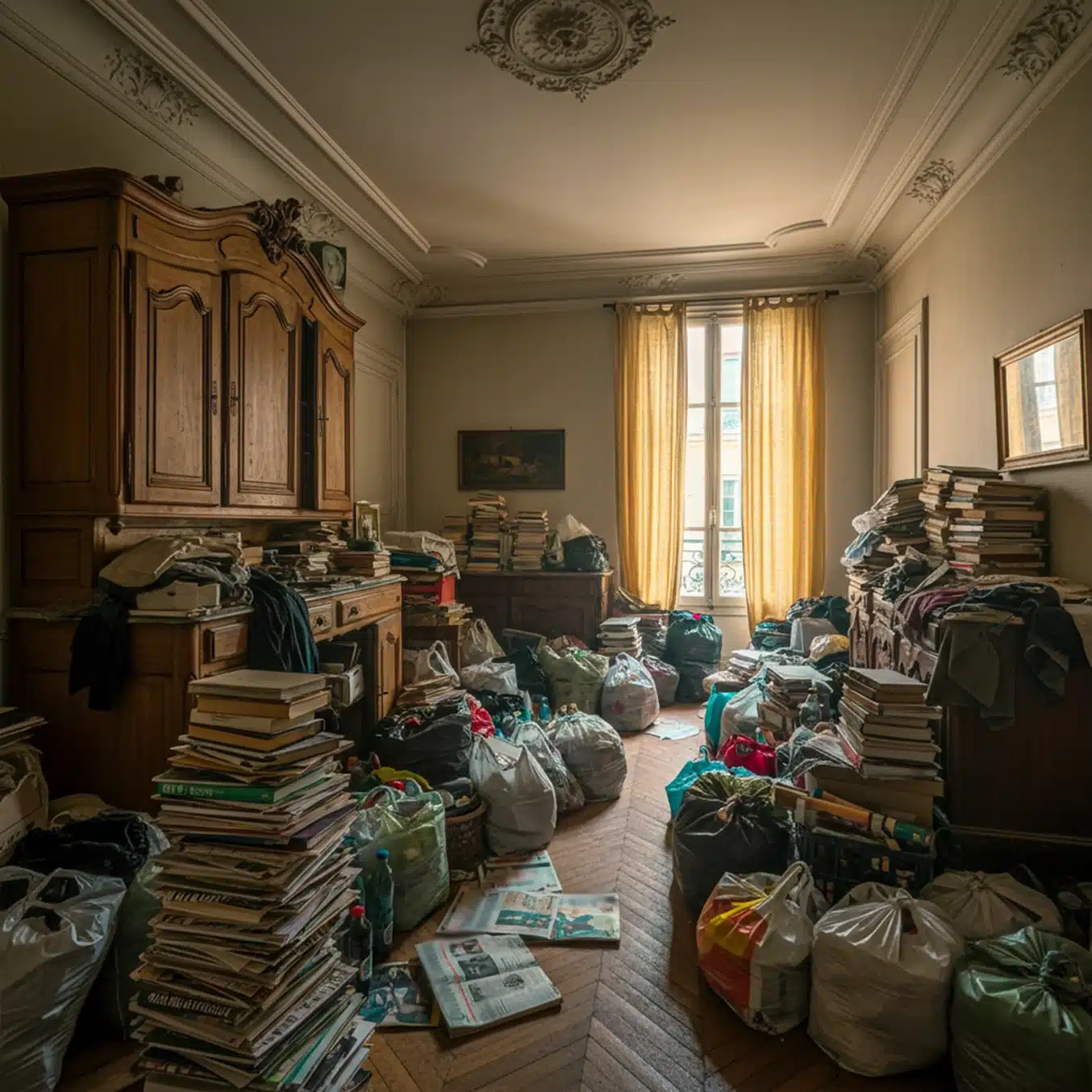Intervention spécialisée pour logements touchés par le syndrome de Diogène en Île-de-France.